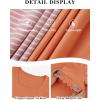 imageATHMILE Womens Summer Tops Square Neck Dressy Casual Blouses Ruffle Sleeve Cute Spring Beach Vacation CausalCoral