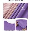 imageATHMILE Womens Summer Tops Square Neck Dressy Casual Blouses Ruffle Sleeve Cute Spring Beach Vacation CausalPurple
