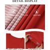 imageATHMILE Womens Summer Tops Square Neck Dressy Casual Blouses Ruffle Sleeve Cute Spring Beach Vacation CausalRed
