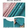 imageATHMILE Womens Summer Tops Square Neck Dressy Casual Blouses Ruffle Sleeve Cute Spring Beach Vacation CausalTeal