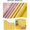 imageATHMILE Womens Summer Tops Square Neck Dressy Casual Blouses Ruffle Sleeve Cute Spring Beach Vacation CausalYellow