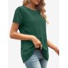 imageATHMILE Womens T Shirt Summer Tops Short Sleeve Fashion School Teachers Clothes 2026 Spring Beach Vacation TrendyDark Green