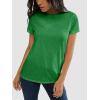 imageATHMILE Womens T Shirt Summer Tops Short Sleeve Fashion School Teachers Clothes 2026 Spring Beach Vacation TrendyGreen