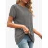imageATHMILE Womens T Shirt Summer Tops Short Sleeve Fashion School Teachers Clothes 2026 Spring Beach Vacation TrendyGrey