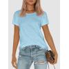 imageATHMILE Womens T Shirt Summer Tops Short Sleeve Fashion School Teachers Clothes 2026 Spring Beach Vacation TrendyLight Blue