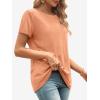 imageATHMILE Womens T Shirt Summer Tops Short Sleeve Fashion School Teachers Clothes 2026 Spring Beach Vacation TrendyLight Orange