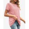 imageATHMILE Womens T Shirt Summer Tops Short Sleeve Fashion School Teachers Clothes 2026 Spring Beach Vacation TrendyLight Pink