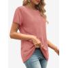 imageATHMILE Womens T Shirt Summer Tops Short Sleeve Fashion School Teachers Clothes 2026 Spring Beach Vacation TrendyPink