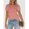 imageATHMILE Womens T Shirt Summer Tops Short Sleeve Fashion School Teachers Clothes 2026 Spring Beach Vacation TrendyPink