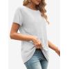 imageATHMILE Womens T Shirt Summer Tops Short Sleeve Fashion School Teachers Clothes 2026 Spring Beach Vacation TrendyWhite
