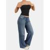 imageATHMILE Women Sexy Tube Top Summer Y2K Going Out Double Lined Basic Tank TopBlack
