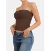 imageATHMILE Women Sexy Tube Top Summer Y2K Going Out Double Lined Basic Tank TopBrown