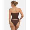 imageATHMILE Women Sexy Tube Top Summer Y2K Going Out Double Lined Basic Tank TopBrown