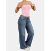 imageATHMILE Women Sexy Tube Top Summer Y2K Going Out Double Lined Basic Tank TopPink