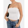 imageATHMILE Women Sexy Tube Top Summer Y2K Going Out Double Lined Basic Tank TopWhite