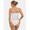 imageATHMILE Women Sexy Tube Top Summer Y2K Going Out Double Lined Basic Tank TopWhite