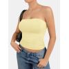 imageATHMILE Women Sexy Tube Top Summer Y2K Going Out Double Lined Basic Tank TopYellow