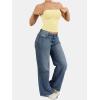 imageATHMILE Women Sexy Tube Top Summer Y2K Going Out Double Lined Basic Tank TopYellow