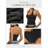 imageATHMILE Womens Halter Tank Tops Sexy Backless Double Lined Basic Shirts Y2K Trendy Going Out TopsBlack