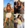 imageATHMILE Womens Halter Tank Tops Sexy Backless Double Lined Basic Shirts Y2K Trendy Going Out TopsBlack