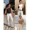 imageATHMILE Womens Off The Shoulder Tops Summer Sleeveless Shirts Going Out Crop Tank Top Y2K T Corset Tube Fashion Outfits 2026Red