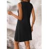 imageATHMILE Womens Summer Dresses V Neck Sleeveless Tank Sundresses Beach Vacation Casual Clothes with PocketsBlack