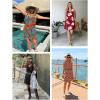 imageATHMILE Womens Summer Dresses V Neck Sleeveless Tank Sundresses Beach Vacation Casual Clothes with PocketsBoho Floral
