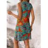 imageATHMILE Womens Summer Dresses V Neck Sleeveless Tank Sundresses Beach Vacation Casual Clothes with PocketsMaple Leaves