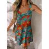 imageATHMILE Womens Summer Dresses V Neck Sleeveless Tank Sundresses Beach Vacation Casual Clothes with PocketsMaple Leaves
