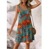 imageATHMILE Womens Summer Dresses V Neck Sleeveless Tank Sundresses Beach Vacation Casual Clothes with PocketsMaple Leaves