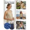 imageATHMILE Womens Tank Tops Sleeveless Summer Top Spaghetti Strap Spring Shirt Loose Fit Beach Vacation 2026 CasualApricot