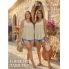 imageATHMILE Womens Tank Tops Sleeveless Summer Top Spaghetti Strap Spring Shirt Loose Fit Beach Vacation 2026 CasualApricot