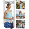 imageATHMILE Womens Tank Tops Sleeveless Summer Top Spaghetti Strap Spring Shirt Loose Fit Beach Vacation 2026 CasualBlue