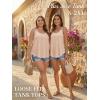 imageATHMILE Womens Tank Tops Sleeveless Summer Top Spaghetti Strap Spring Shirt Loose Fit Beach Vacation 2026 CasualCoral
