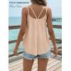 imageATHMILE Womens Tank Tops Sleeveless Summer Top Spaghetti Strap Spring Shirt Loose Fit Beach Vacation 2026 CasualCoral