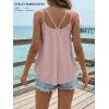 imageATHMILE Womens Tank Tops Sleeveless Summer Top Spaghetti Strap Spring Shirt Loose Fit Beach Vacation 2026 CasualDark Pink