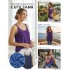 imageATHMILE Womens Tank Tops Sleeveless Summer Top Spaghetti Strap Spring Shirt Loose Fit Beach Vacation 2026 CasualDark Purple