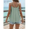 imageATHMILE Womens Tank Tops Sleeveless Summer Top Spaghetti Strap Spring Shirt Loose Fit Beach Vacation 2026 CasualGreen