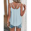 imageATHMILE Womens Tank Tops Sleeveless Summer Top Spaghetti Strap Spring Shirt Loose Fit Beach Vacation 2026 CasualGrey Blue