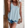 imageATHMILE Womens Tank Tops Sleeveless Summer Top Spaghetti Strap Spring Shirt Loose Fit Beach Vacation 2026 CasualGrey Blue