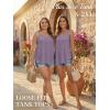 imageATHMILE Womens Tank Tops Sleeveless Summer Top Spaghetti Strap Spring Shirt Loose Fit Beach Vacation 2026 CasualGrey Purple