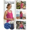 imageATHMILE Womens Tank Tops Sleeveless Summer Top Spaghetti Strap Spring Shirt Loose Fit Beach Vacation 2026 CasualHot Pink