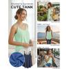 imageATHMILE Womens Tank Tops Sleeveless Summer Top Spaghetti Strap Spring Shirt Loose Fit Beach Vacation 2026 CasualMint Green