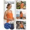 imageATHMILE Womens Tank Tops Sleeveless Summer Top Spaghetti Strap Spring Shirt Loose Fit Beach Vacation 2026 CasualOrange