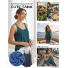 imageATHMILE Womens Tank Tops Sleeveless Summer Top Spaghetti Strap Spring Shirt Loose Fit Beach Vacation 2026 CasualPeacock Blue