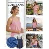 imageATHMILE Womens Tank Tops Sleeveless Summer Top Spaghetti Strap Spring Shirt Loose Fit Beach Vacation 2026 CasualPink