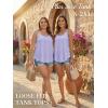 imageATHMILE Womens Tank Tops Sleeveless Summer Top Spaghetti Strap Spring Shirt Loose Fit Beach Vacation 2026 CasualPurple