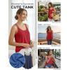 imageATHMILE Womens Tank Tops Sleeveless Summer Top Spaghetti Strap Spring Shirt Loose Fit Beach Vacation 2026 CasualRed