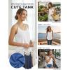 imageATHMILE Womens Tank Tops Sleeveless Summer Top Spaghetti Strap Spring Shirt Loose Fit Beach Vacation 2026 CasualWhite