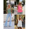 imageATHMILE Womens Tank Tops Spring Summer Deep V Neck Beach Vacation Clothes Flowy Sleeveless Workout Teen Girls Shirt 2026White